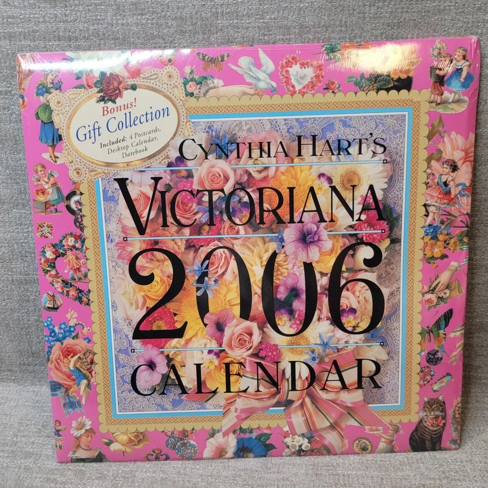 Cynthia Hart Victoriana 2006 Calendar Gift Collection Floral Ephemera SEALED NEW